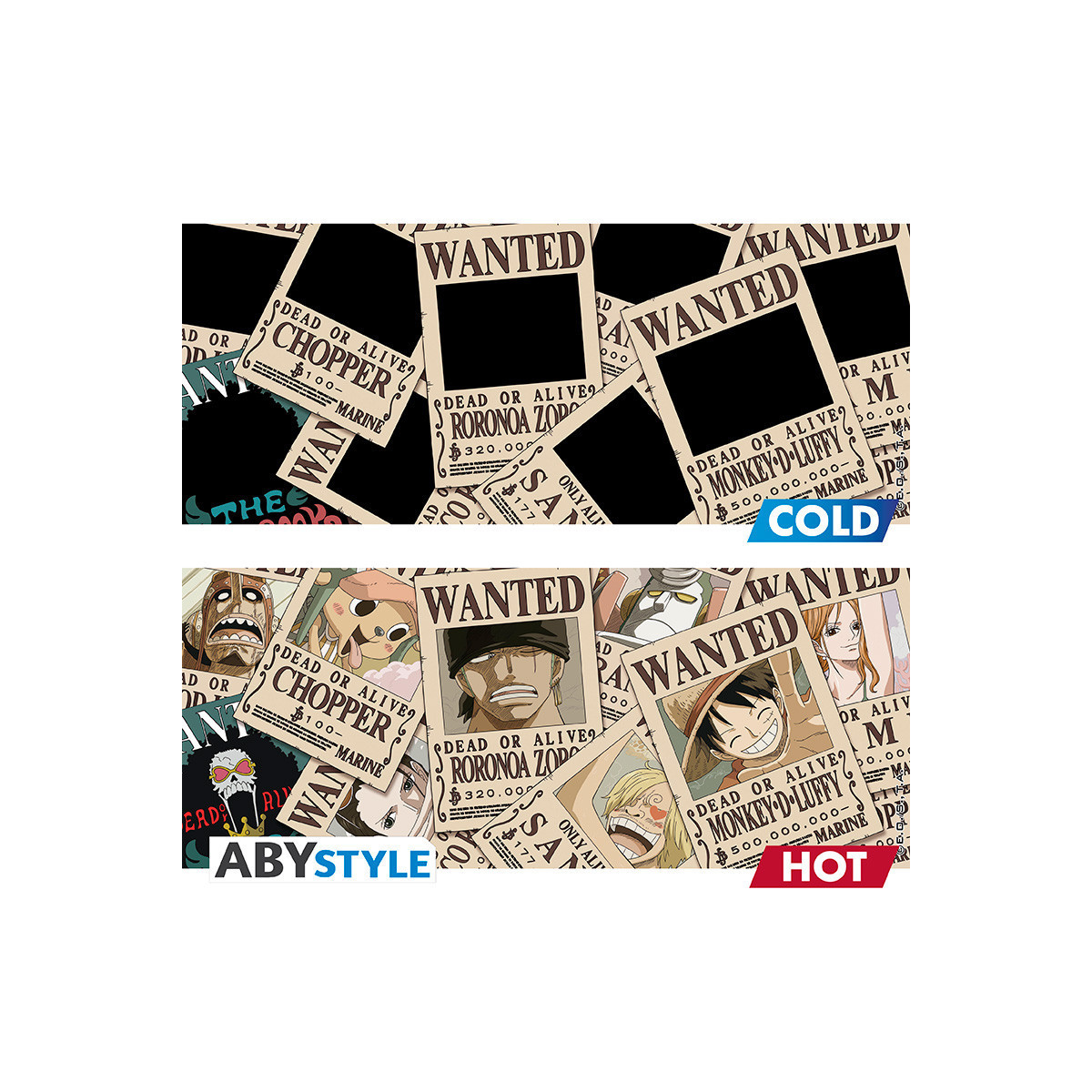 ABYstyle - One Piece Tazza termoreattiva "Wanted"