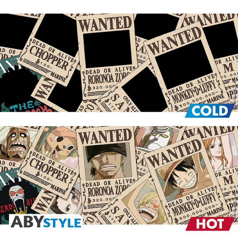 ABYstyle - One Piece Tazza termoreattiva "Wanted"