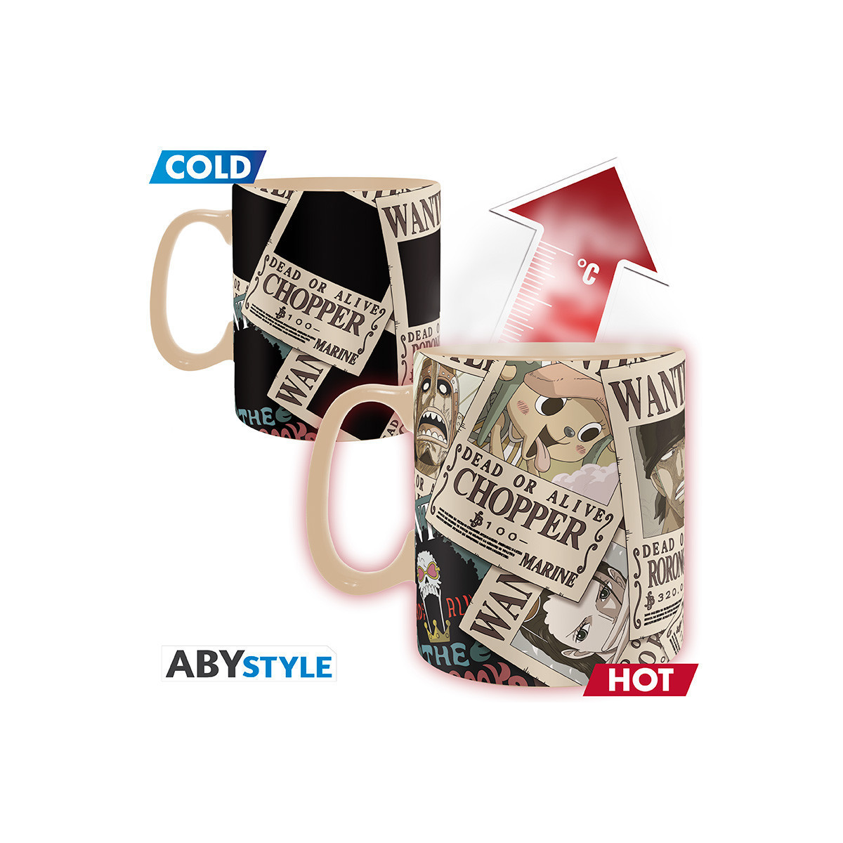 ABYstyle - One Piece Tazza termoreattiva "Wanted"