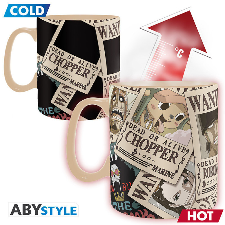 ABYstyle - One Piece Tazza termoreattiva "Wanted"
