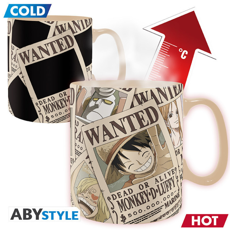 ABYstyle - One Piece Tazza termoreattiva "Wanted"