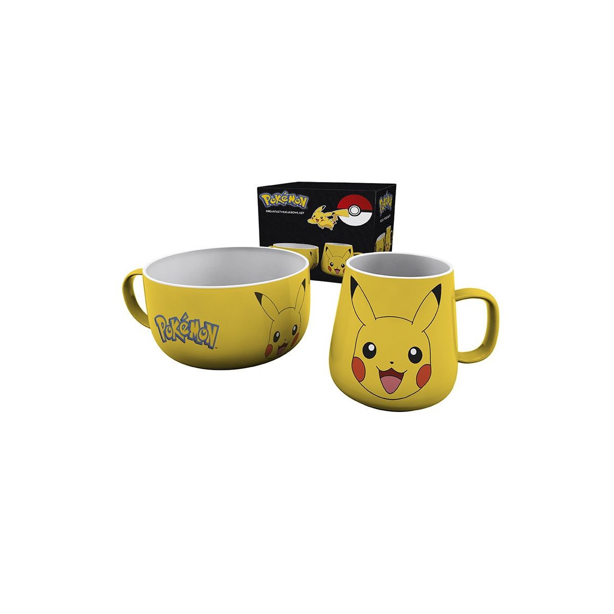 ABYstyle - Set per la colazione " Pokémon " con tazza e ciotola Pikachu