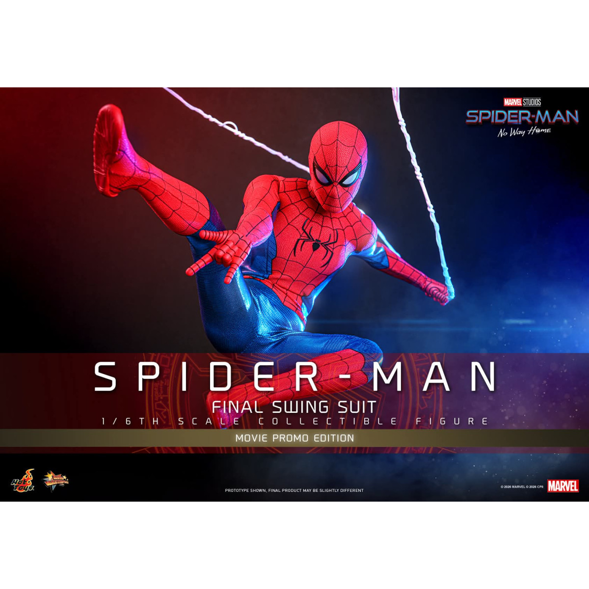 Esclusiva Hot Toys - Spider-Man (Final Swing Suit) (Movie Promo Edition) 1/6 MMS862 - Marvel's Spider-Man: No Way Home