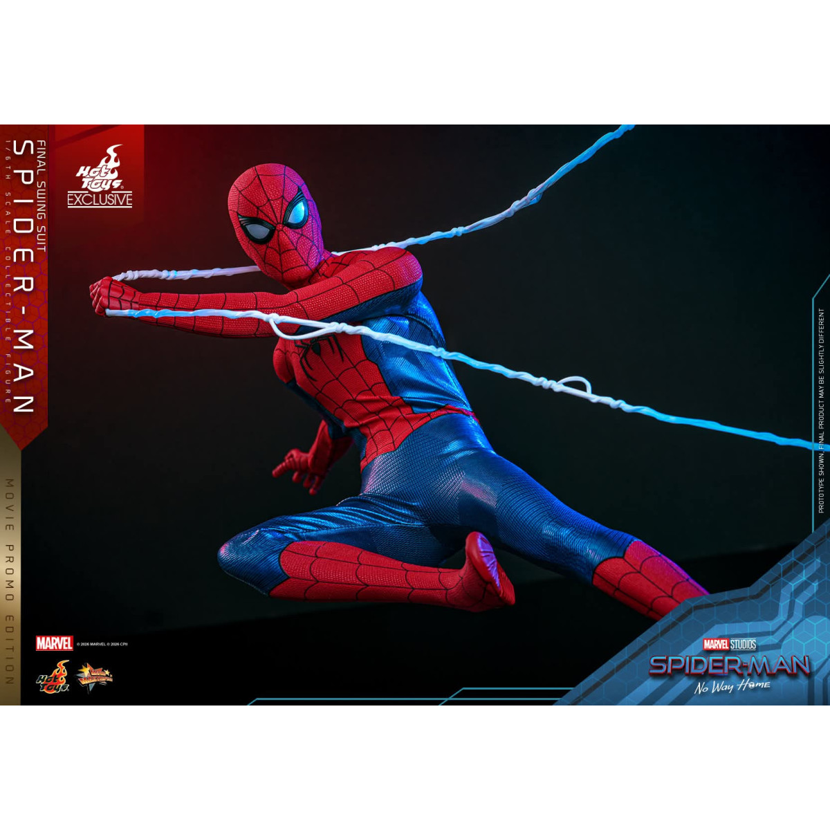 Esclusiva Hot Toys - Spider-Man (Final Swing Suit) (Movie Promo Edition) 1/6 MMS862 - Marvel's Spider-Man: No Way Home