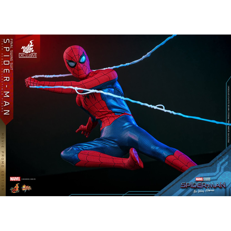 Esclusiva Hot Toys - Spider-Man (Final Swing Suit) (Movie Promo Edition) 1/6 MMS862 - Marvel's Spider-Man: No Way Home