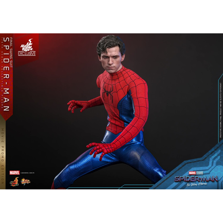Esclusiva Hot Toys - Spider-Man (Final Swing Suit) (Movie Promo Edition) 1/6 MMS862 - Marvel's Spider-Man: No Way Home