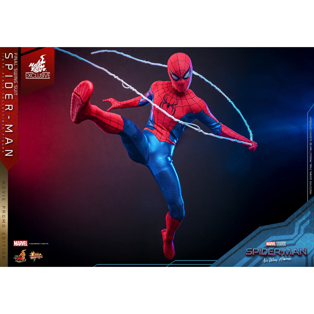 Esclusiva Hot Toys - Spider-Man (Final Swing Suit) (Movie Promo Edition) 1/6 MMS862 - Marvel's Spider-Man: No Way Home