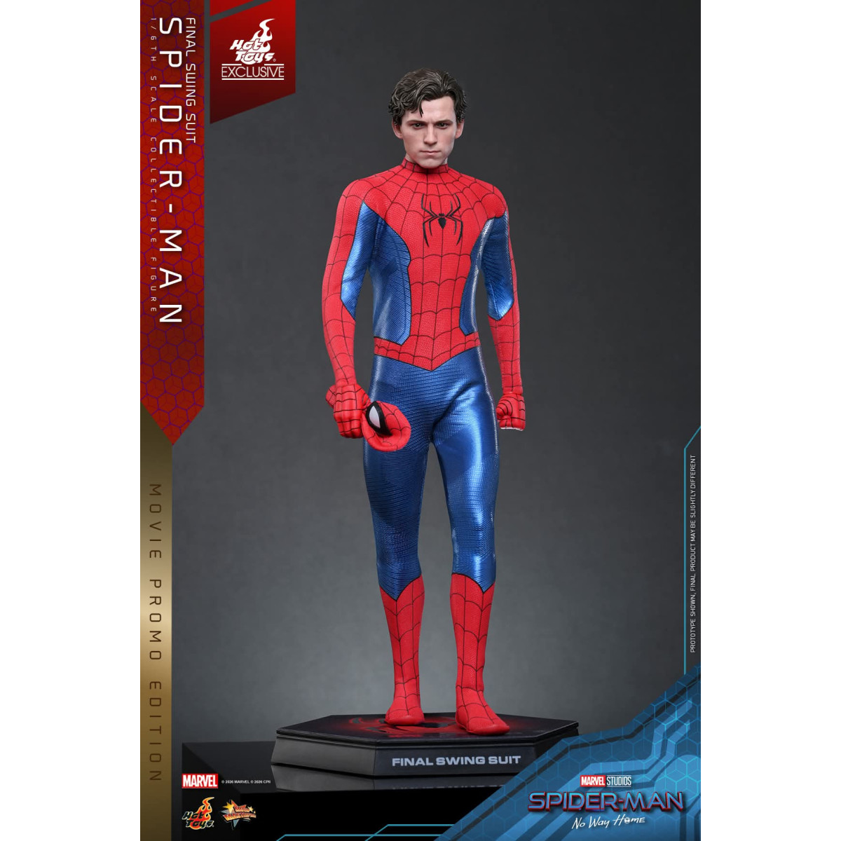 Esclusiva Hot Toys - Spider-Man (Final Swing Suit) (Movie Promo Edition) 1/6 MMS862 - Marvel's Spider-Man: No Way Home
