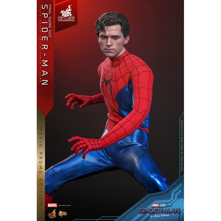 Esclusiva Hot Toys - Spider-Man (Final Swing Suit) (Movie Promo Edition) 1/6 MMS862 - Marvel's Spider-Man: No Way Home