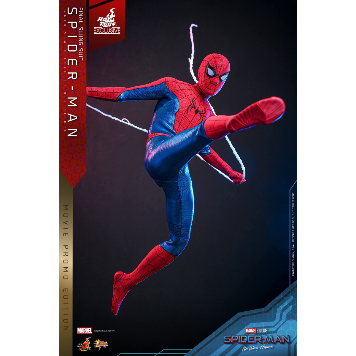 Esclusiva Hot Toys - Spider-Man (Final Swing Suit) (Movie Promo Edition) 1/6 MMS862 - Marvel's Spider-Man: No Way Home