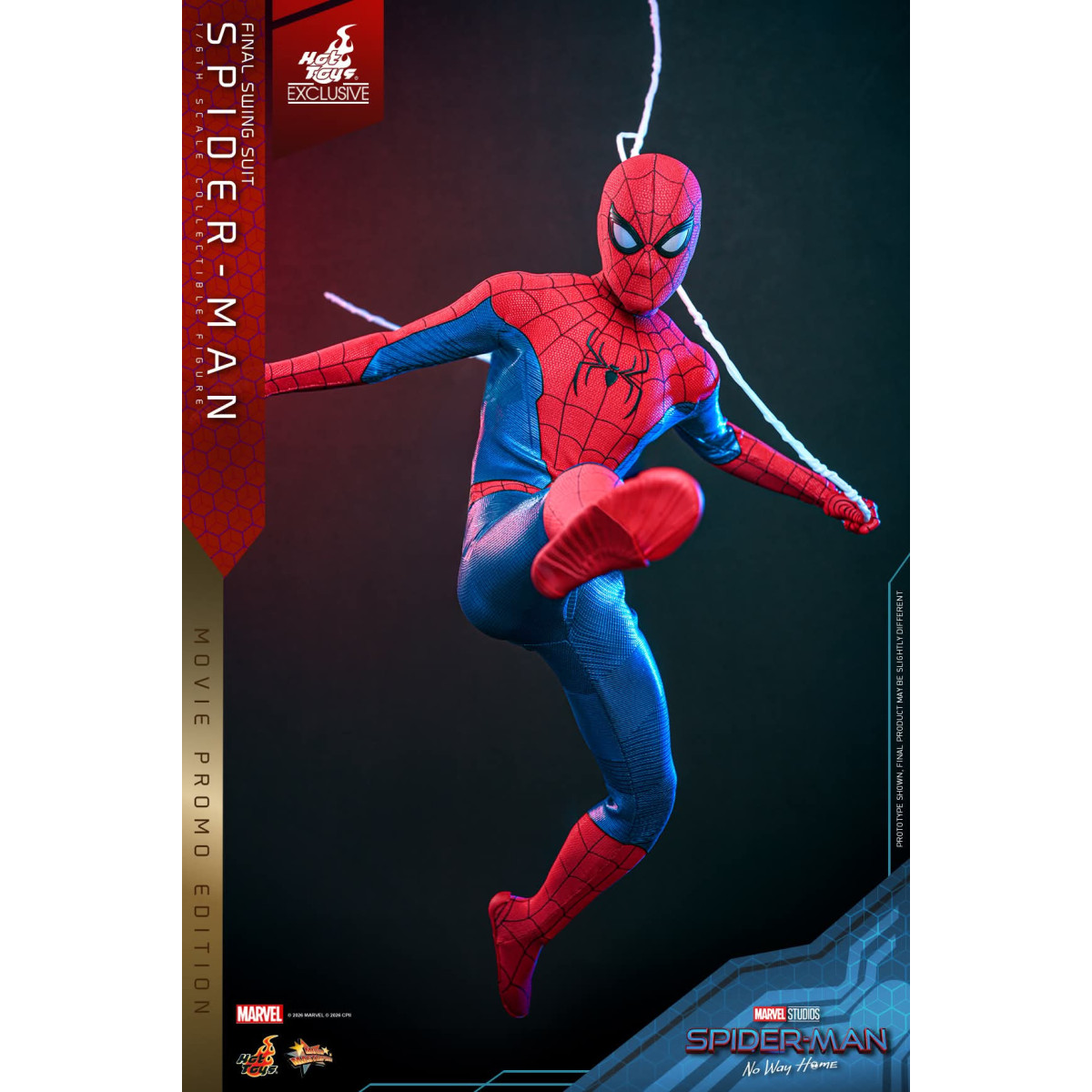 Esclusiva Hot Toys - Spider-Man (Final Swing Suit) (Movie Promo Edition) 1/6 MMS862 - Marvel's Spider-Man: No Way Home