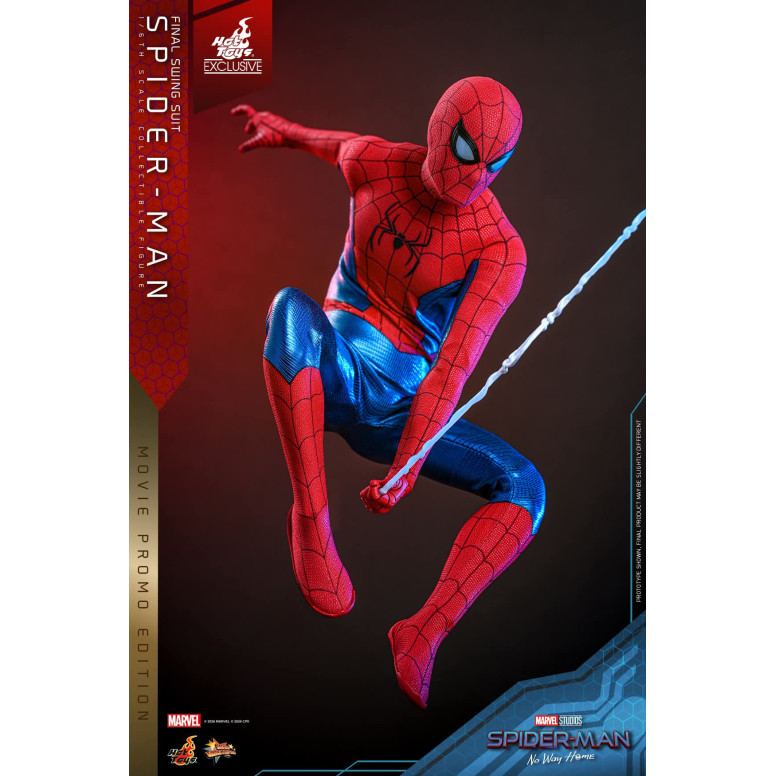 Esclusiva Hot Toys - Spider-Man (Final Swing Suit) (Movie Promo Edition) 1/6 MMS862 - Marvel's Spider-Man: No Way Home
