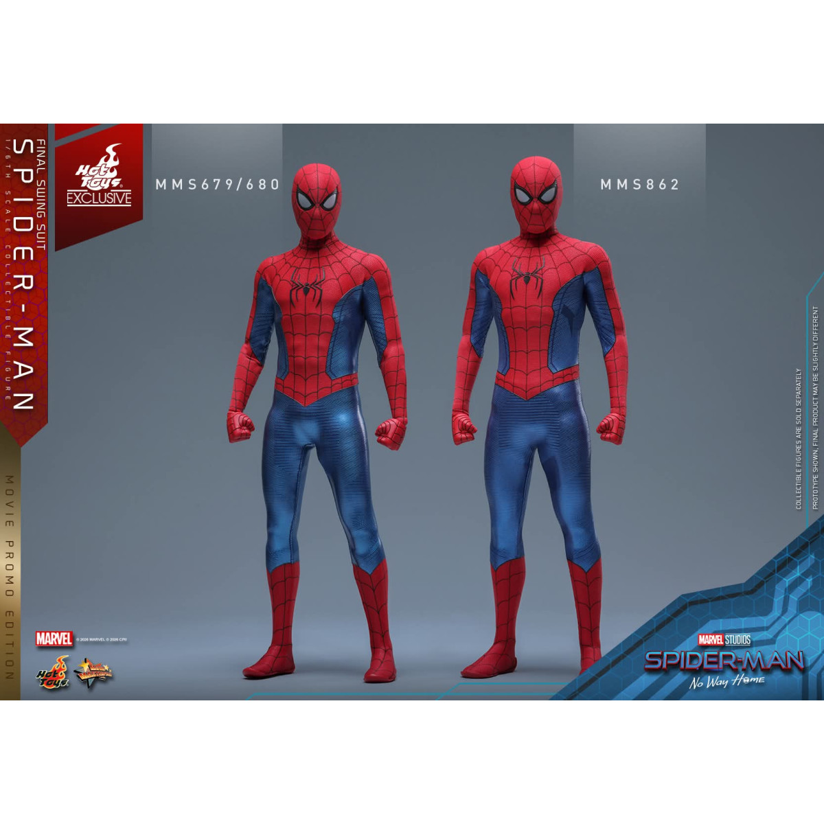 Esclusiva Hot Toys - Spider-Man (Final Swing Suit) (Movie Promo Edition) 1/6 MMS862 - Marvel's Spider-Man: No Way Home