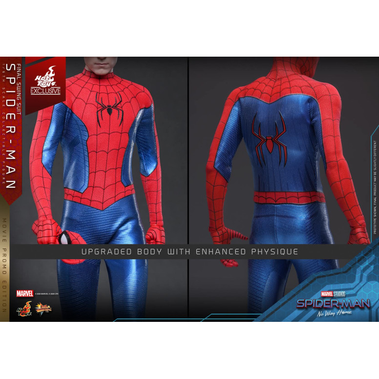 Esclusiva Hot Toys - Spider-Man (Final Swing Suit) (Movie Promo Edition) 1/6 MMS862 - Marvel's Spider-Man: No Way Home