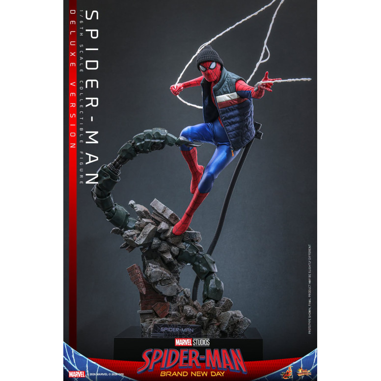 Hot Toys - Spider-Man Deluxe Versione 1/6 MMS893 - Marvel's Spider-Man: Brand New Day