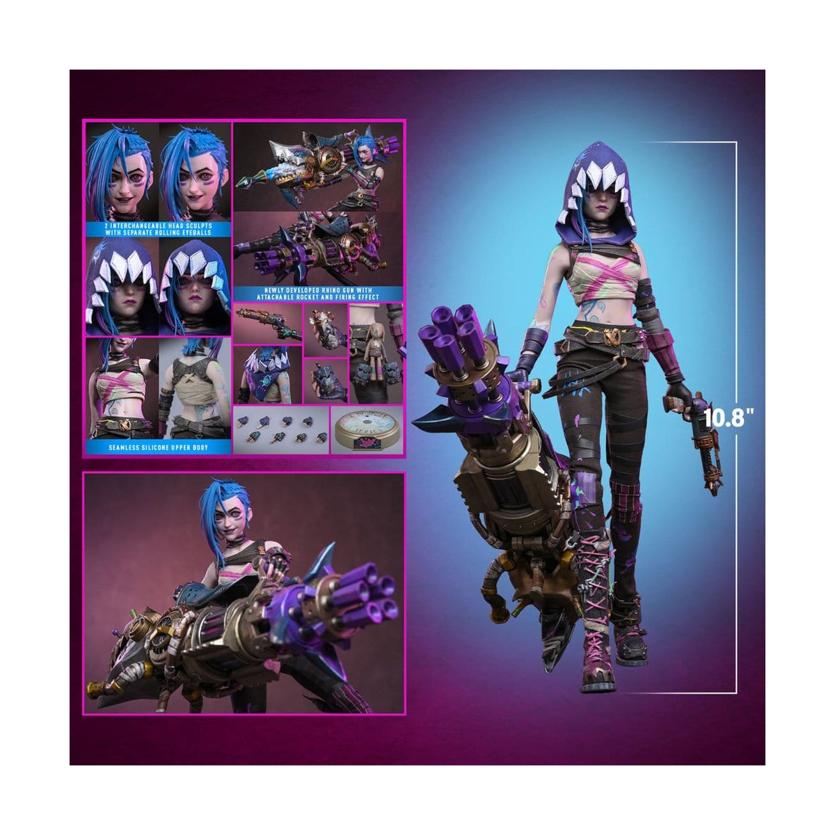 Hot Toys - Arcane - FRACTURED JINX 1/6