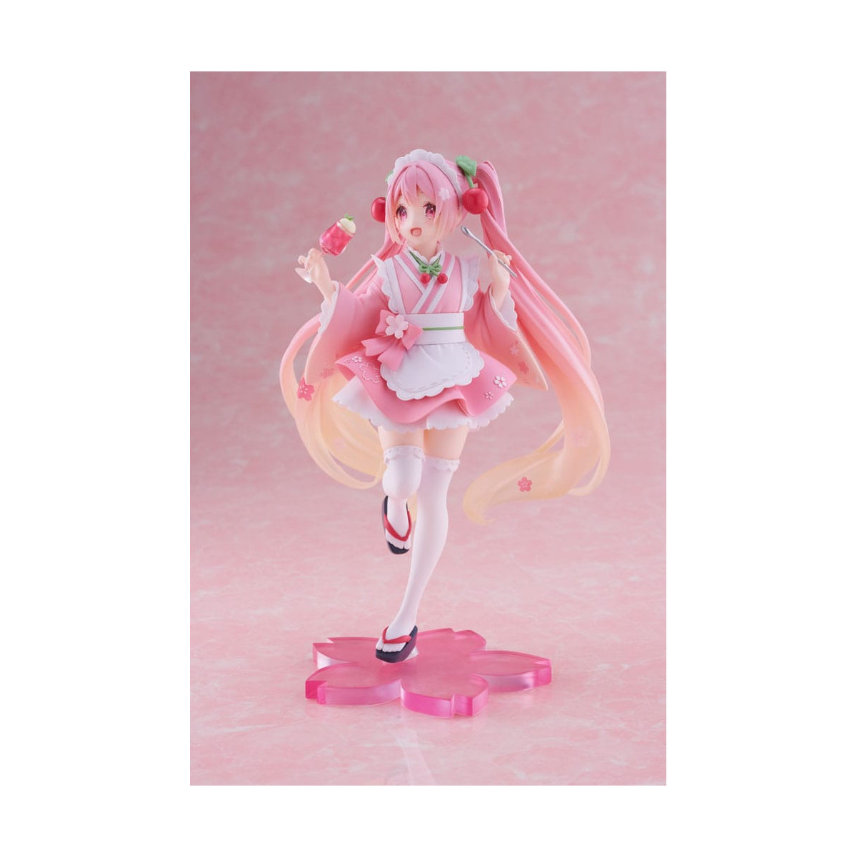 Taito AMP Fig - Hatsune Miku - Sakura Miku "Newley Written" versione Japanese Cafe (riedizione)