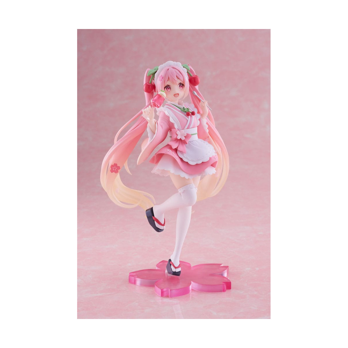 Taito AMP Fig - Hatsune Miku - Sakura Miku "Newley Written" versione Japanese Cafe (riedizione)