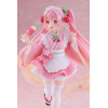 Taito AMP Fig - Hatsune Miku - Sakura Miku "Newley Written" versione Japanese Cafe (riedizione)