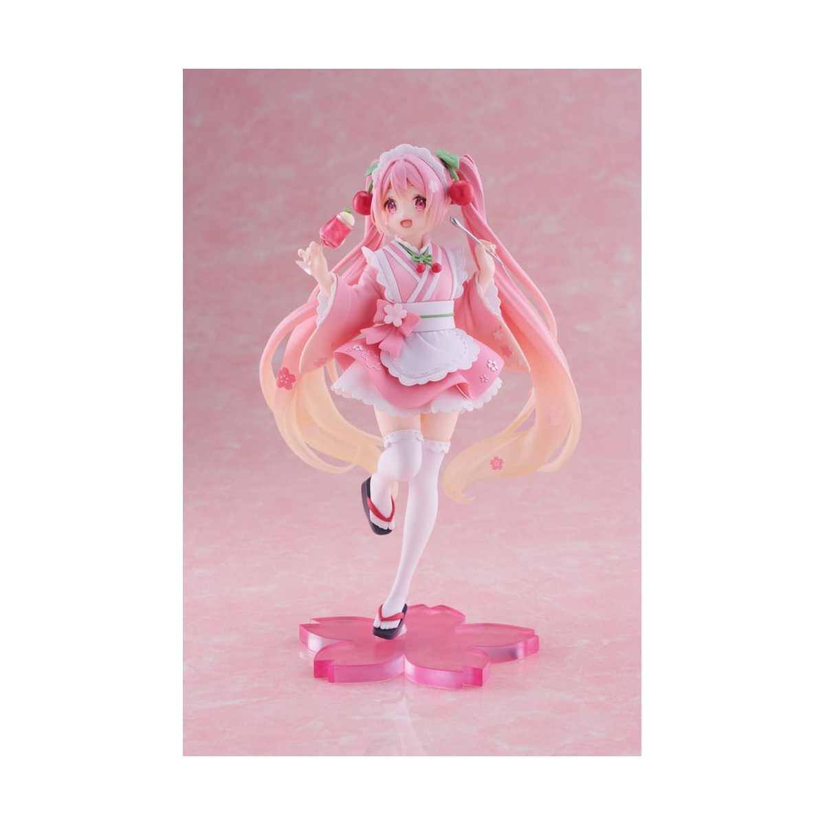 Taito AMP Fig - Hatsune Miku - Sakura Miku "Newley Written" versione Japanese Cafe (riedizione)