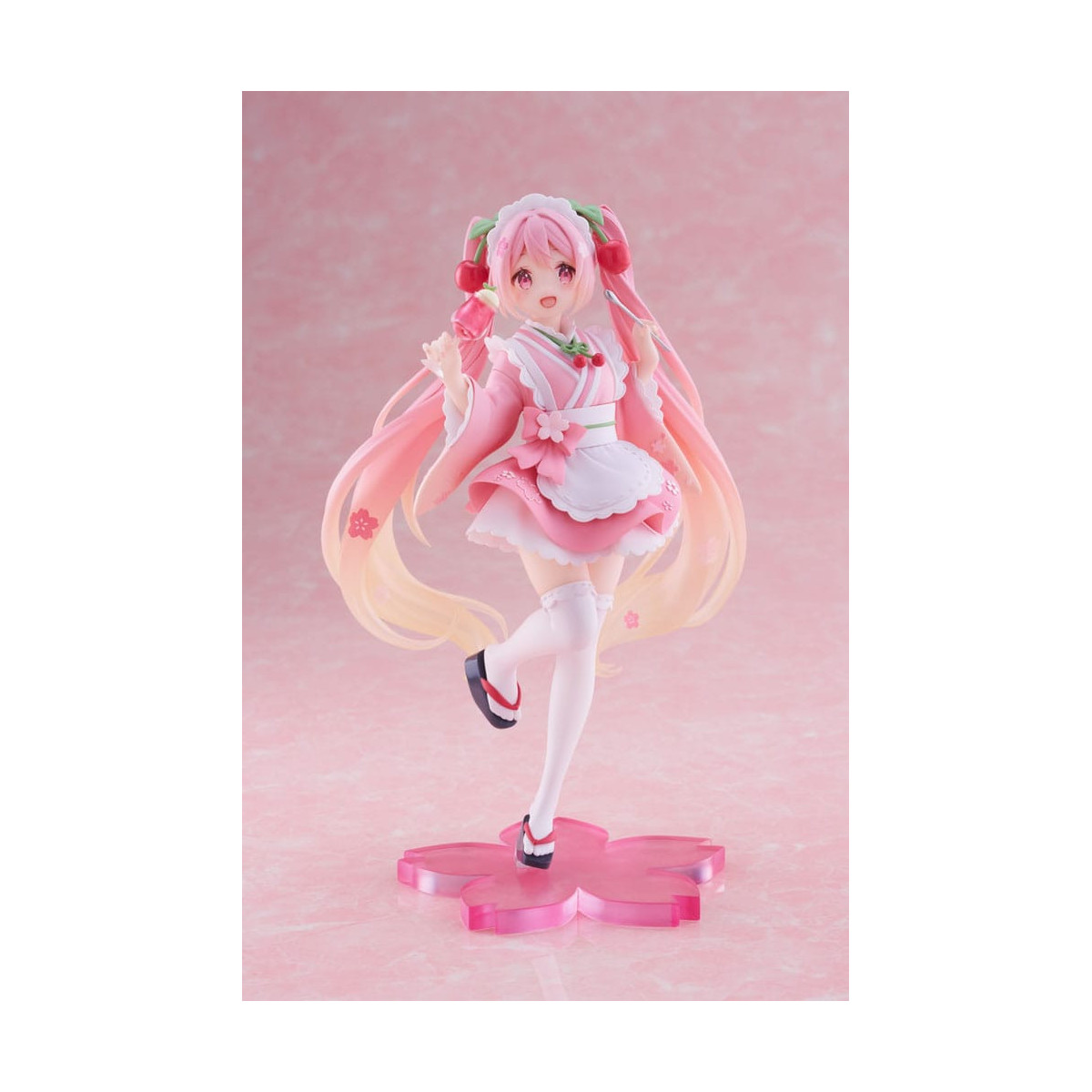 Taito AMP Fig - Hatsune Miku - Sakura Miku "Newley Written" versione Japanese Cafe (riedizione)