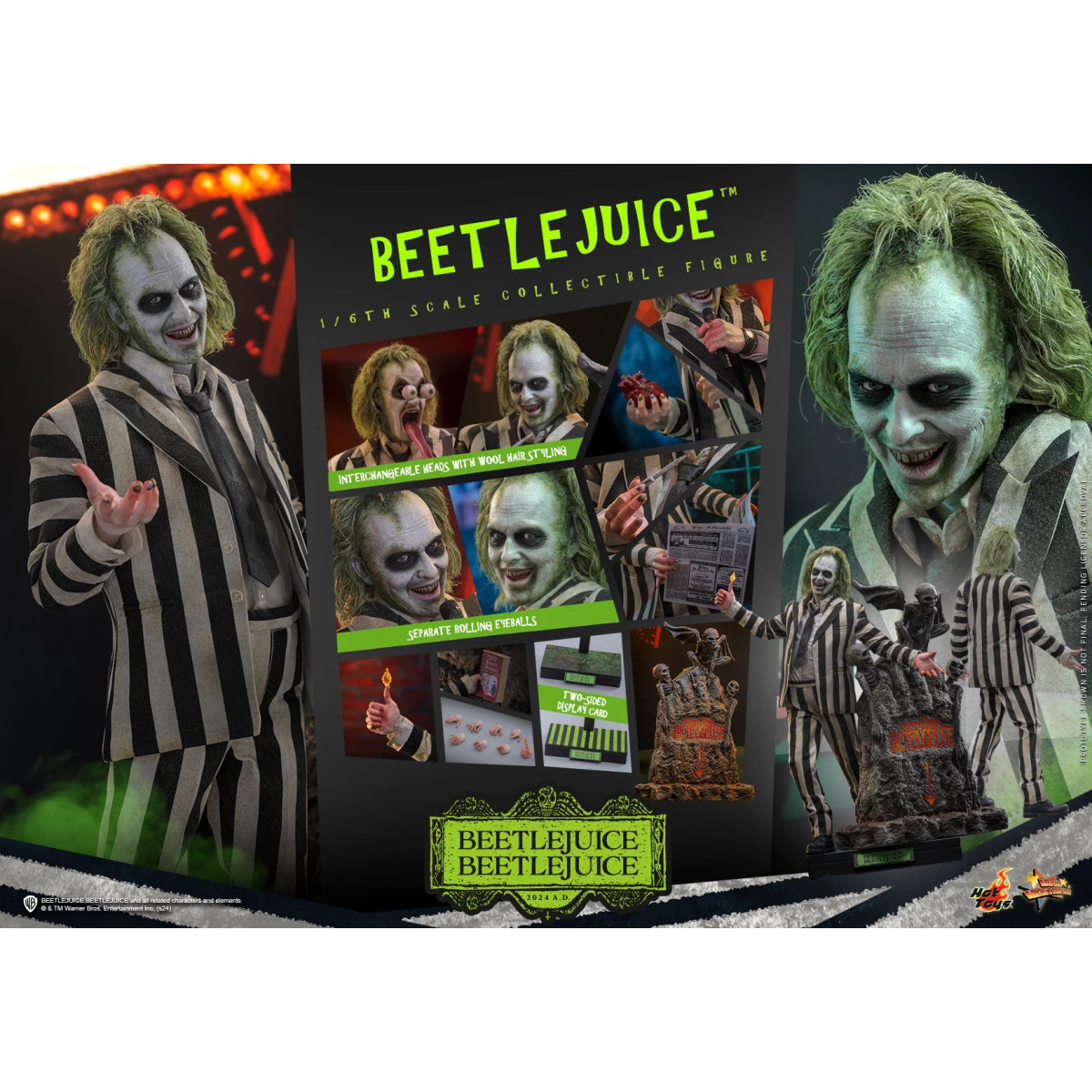 Hot Toys - Beetlejuice MMS 1/6 - Beetlejuice Beetlejuice Figurina