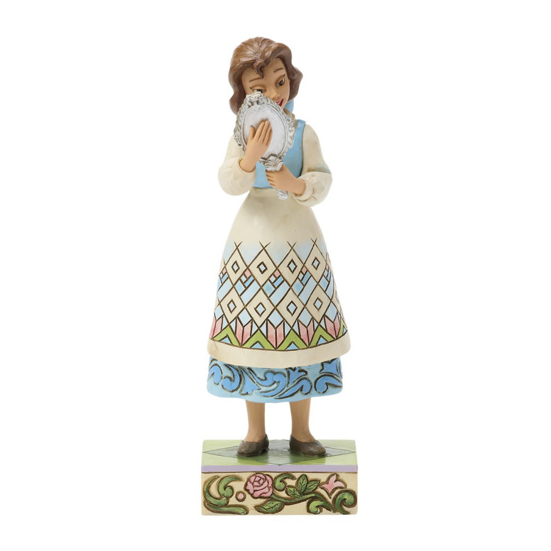 Enesco La Bella e la Bestia - BELLE WITH MIRROR - Disney Traditions di Jim Shore
