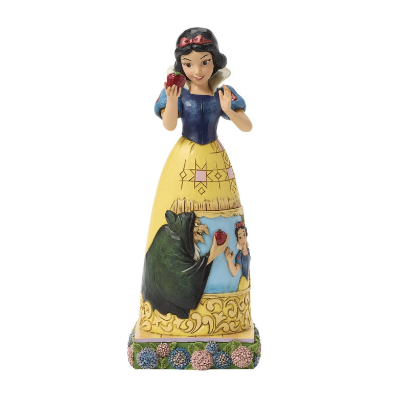 Enesco Disney - SCENA DI BIANCANEVE CON L'ABITO DI MELA - Biancaneve e i 7 nani - Traditions di Jim Shore