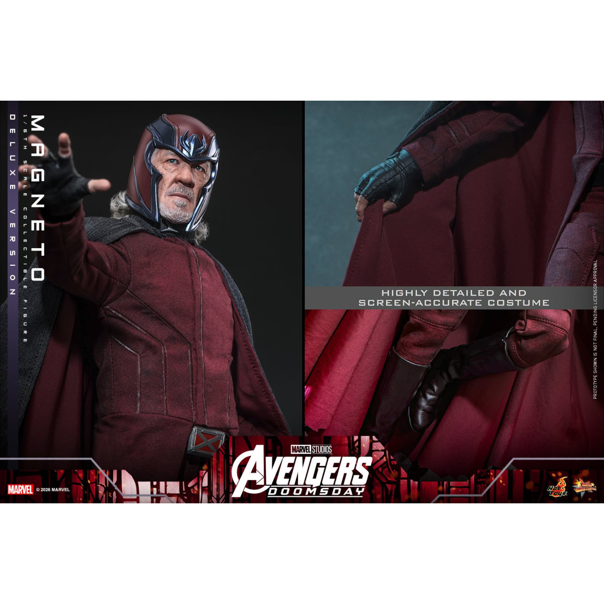 Hot Toys - Magneto Deluxe version MMS , scala 1/6 - Avengers: Doomsday