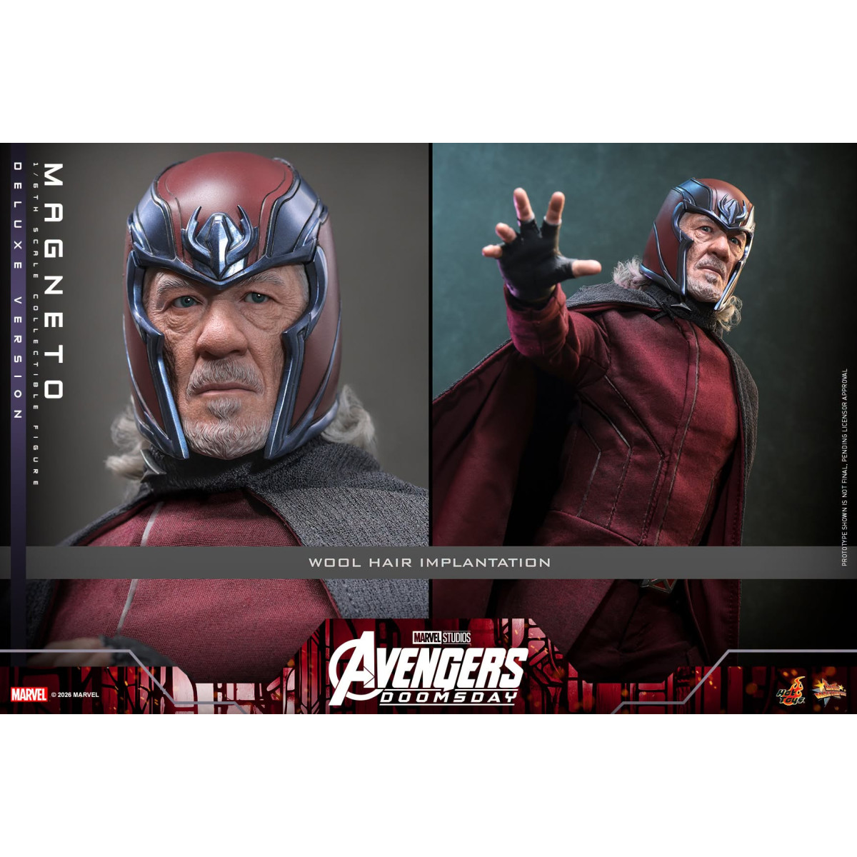 Hot Toys - Magneto Deluxe version MMS , scala 1/6 - Avengers: Doomsday