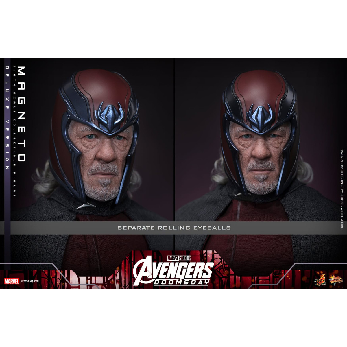 Hot Toys - Magneto Deluxe version MMS , scala 1/6 - Avengers: Doomsday