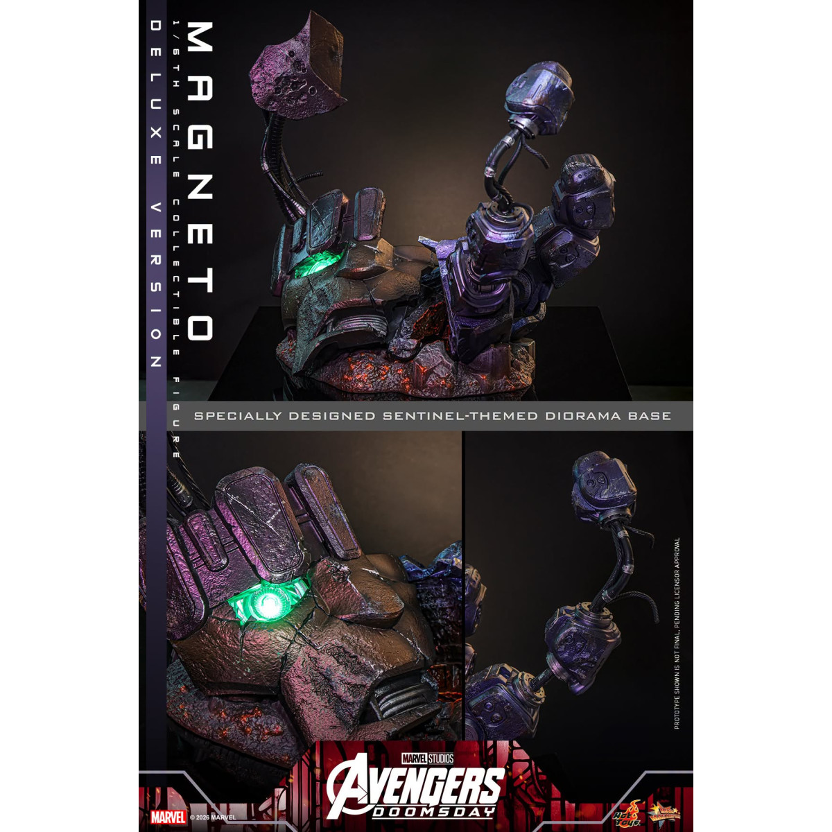 Hot Toys - Magneto Deluxe version MMS , scala 1/6 - Avengers: Doomsday