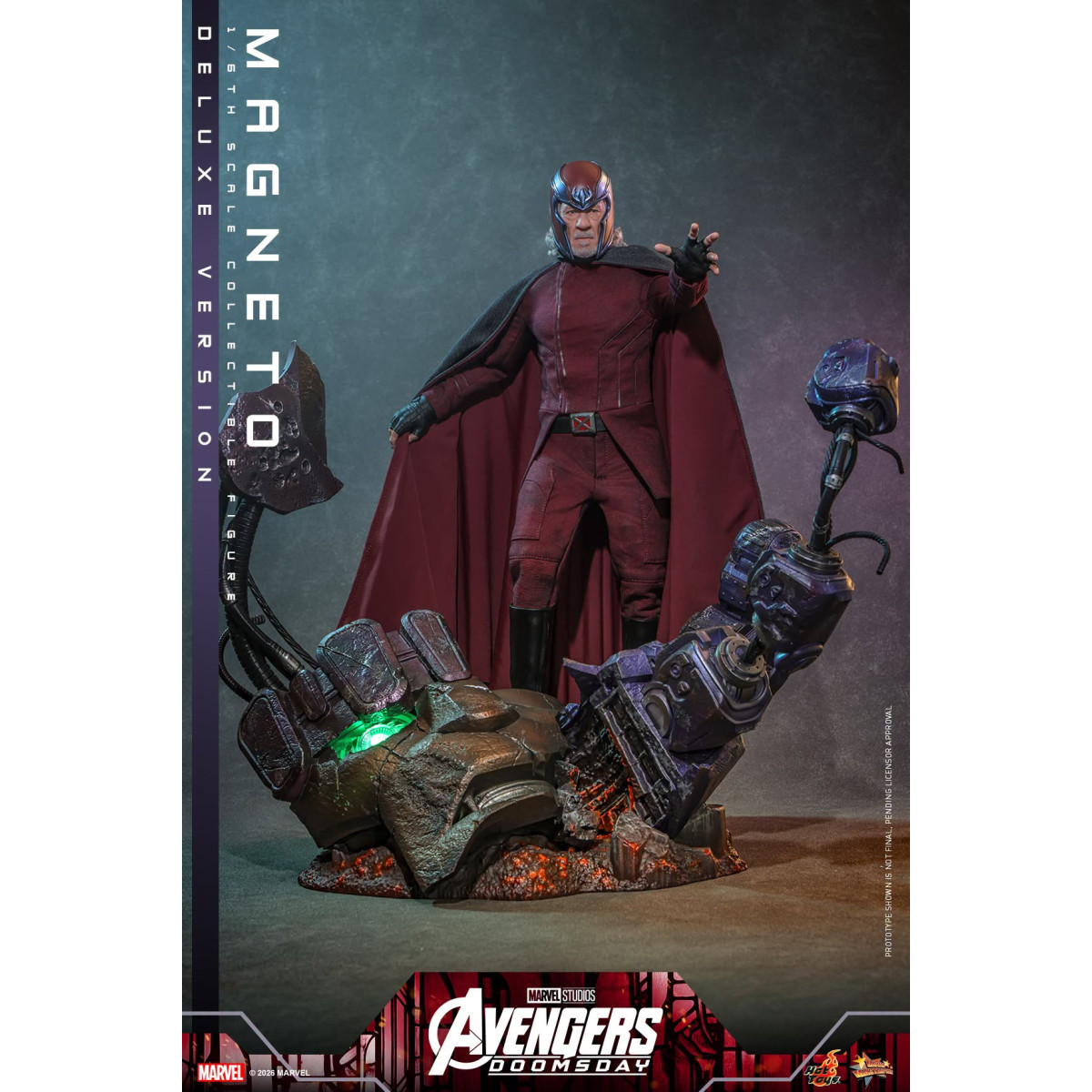 Hot Toys - Magneto Deluxe version MMS , scala 1/6 - Avengers: Doomsday