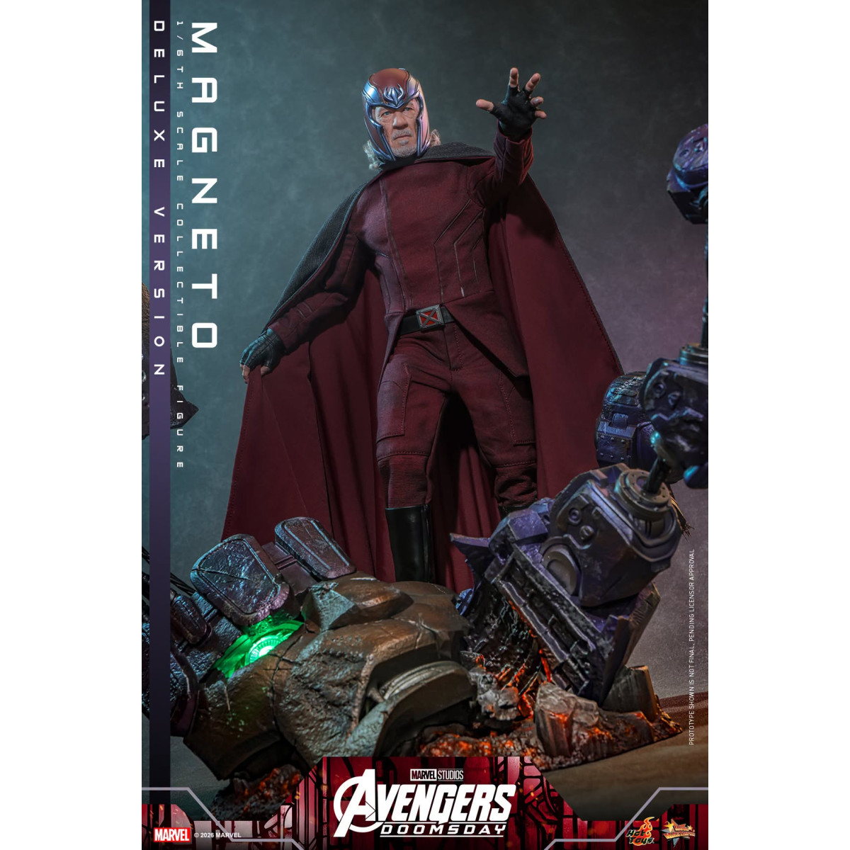 Hot Toys - Magneto Deluxe version MMS , scala 1/6 - Avengers: Doomsday