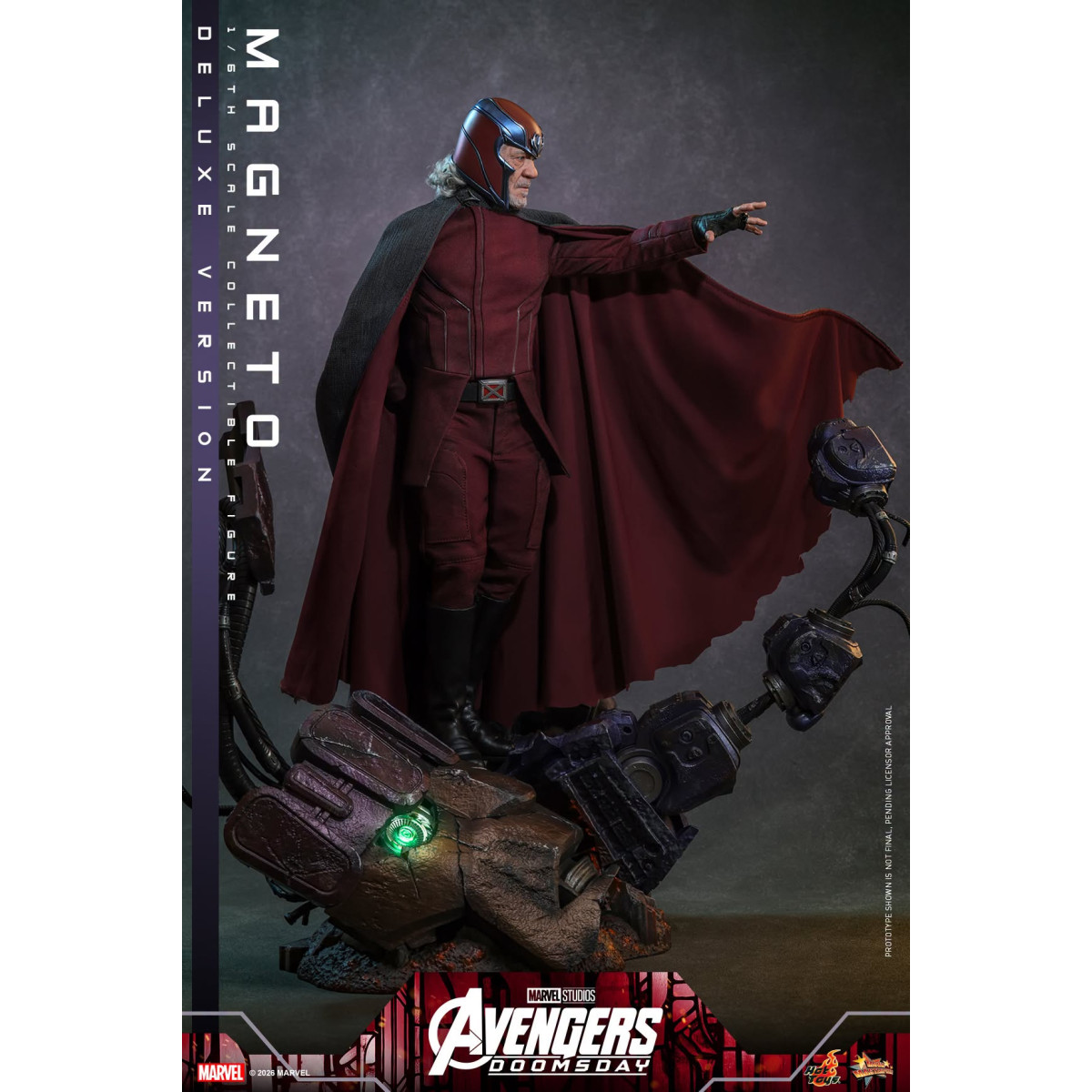 Hot Toys - Magneto Deluxe version MMS , scala 1/6 - Avengers: Doomsday