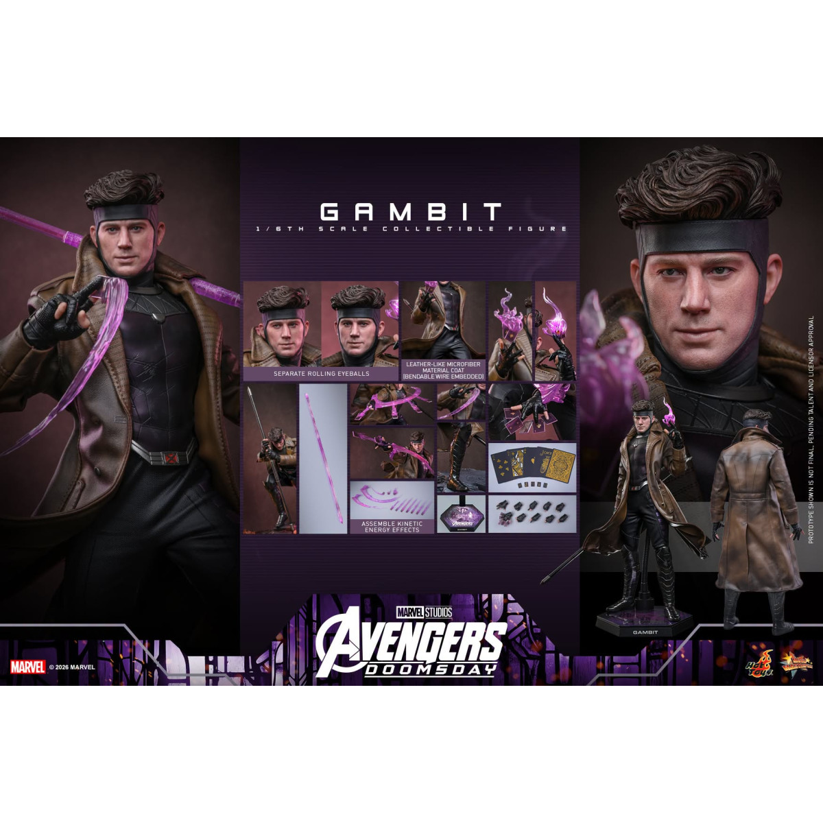 Hot Toys - Gambit MMS o in scala 1/6 - Avengers: Doomsday