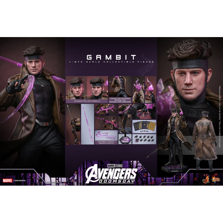 Hot Toys - Gambit MMS o in scala 1/6 - Avengers: Doomsday