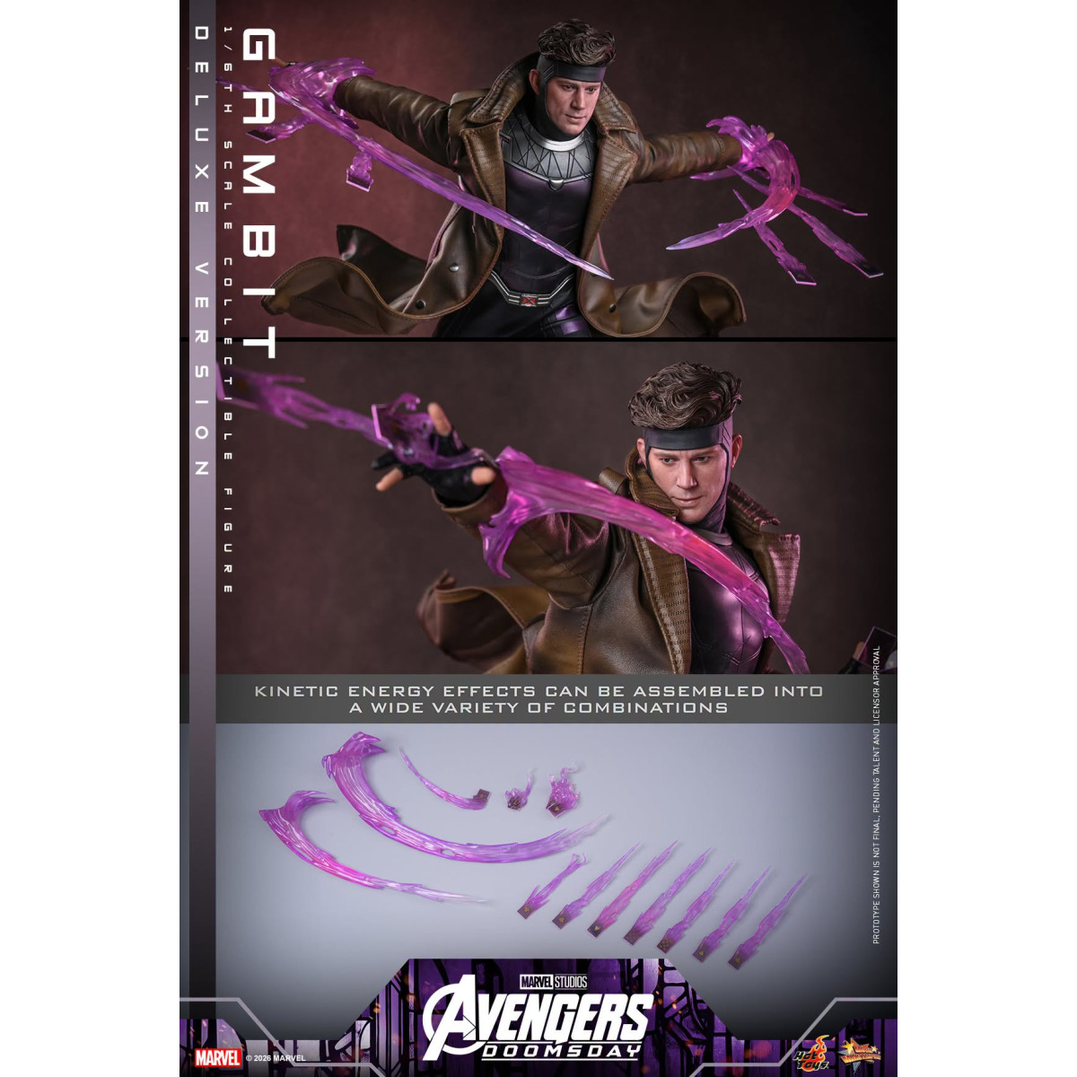Hot Toys - Gambit Deluxe version MMS , scala 1/6 - Avengers: Doomsday