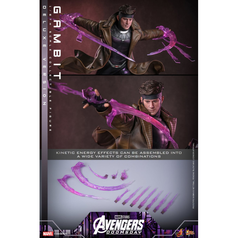 Hot Toys - Gambit Deluxe version MMS , scala 1/6 - Avengers: Doomsday