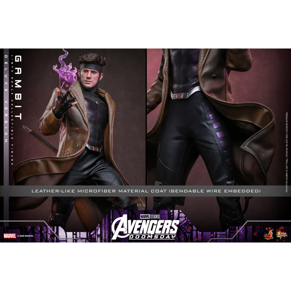 Hot Toys - Gambit Deluxe version MMS , scala 1/6 - Avengers: Doomsday