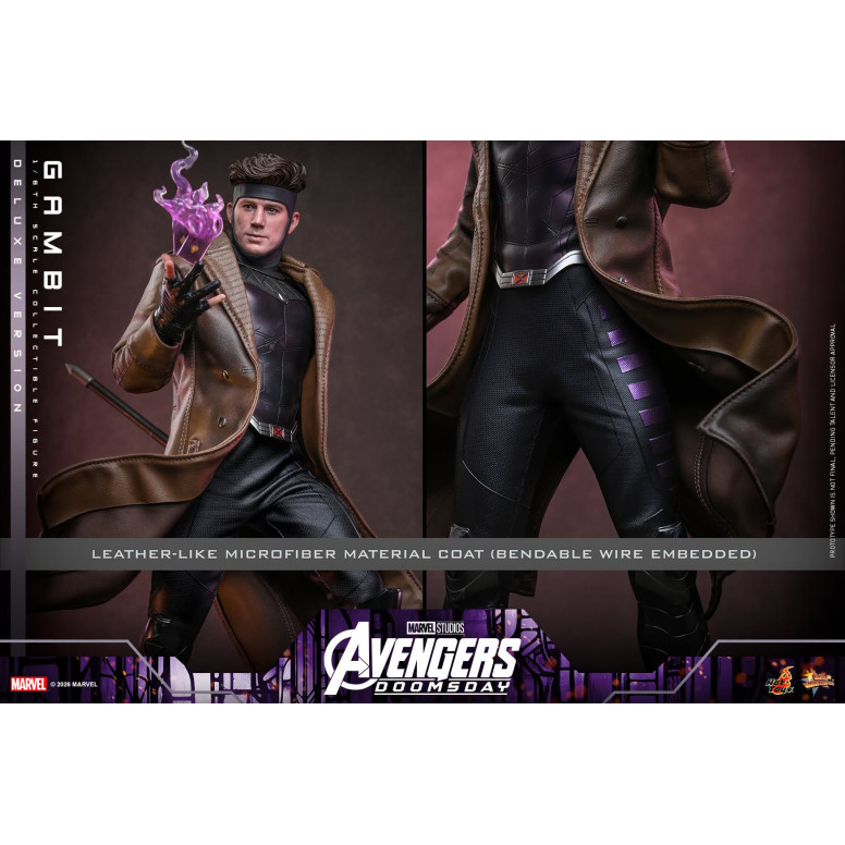 Hot Toys - Gambit Deluxe version MMS , scala 1/6 - Avengers: Doomsday