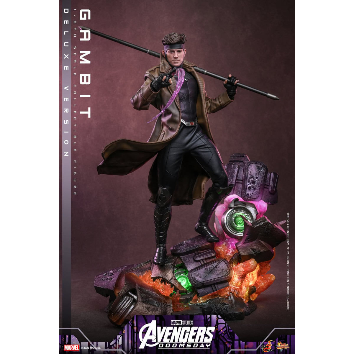 Hot Toys - Gambit Deluxe version MMS , scala 1/6 - Avengers: Doomsday