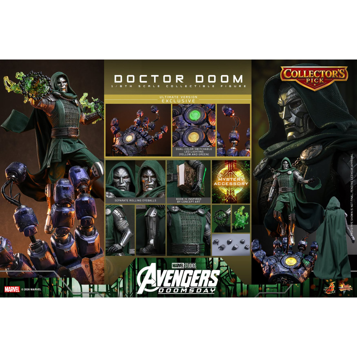 Hot Toys - Doctor Doom, versione Ultimate MMS907 in scala 1/6 - Avengers: Doomsday