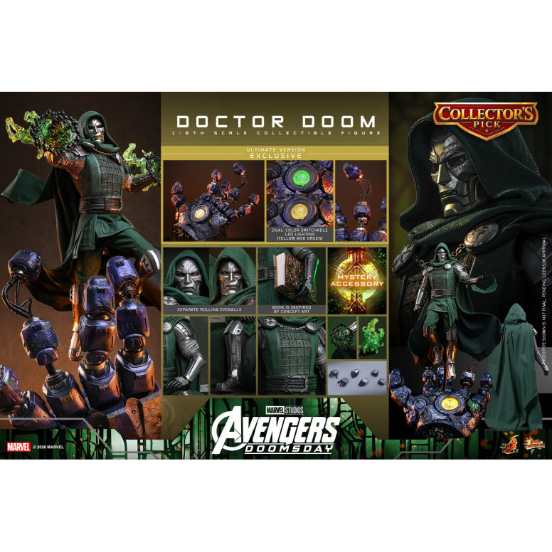 Hot Toys - Doctor Doom, versione Ultimate MMS907 in scala 1/6 - Avengers: Doomsday