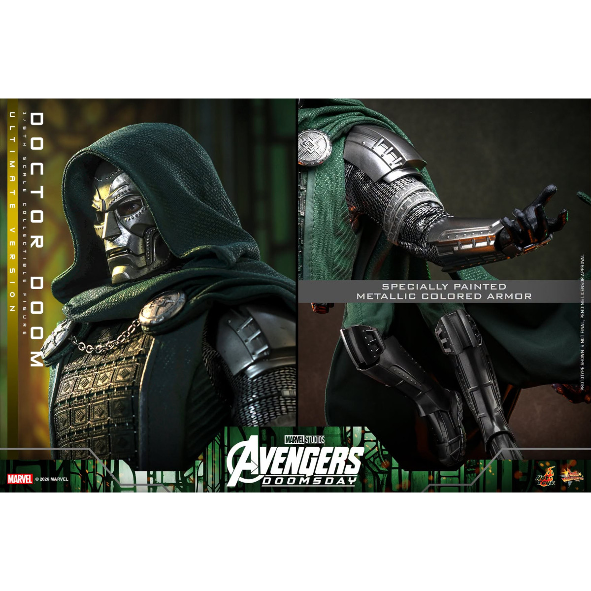 Hot Toys - Doctor Doom, versione Ultimate MMS907 in scala 1/6 - Avengers: Doomsday