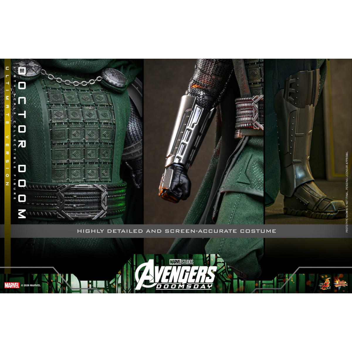 Hot Toys - Doctor Doom, versione Ultimate MMS907 in scala 1/6 - Avengers: Doomsday