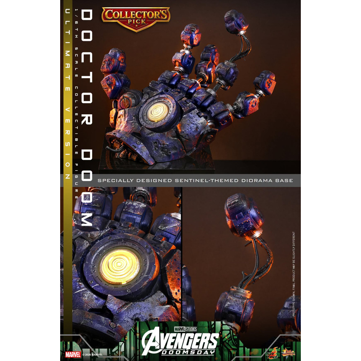 Hot Toys - Doctor Doom, versione Ultimate MMS907 in scala 1/6 - Avengers: Doomsday
