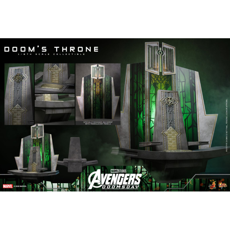 Hot Toys - Il trono di " Doom" MMS, in scala 1/6 - Avengers: Doomsday