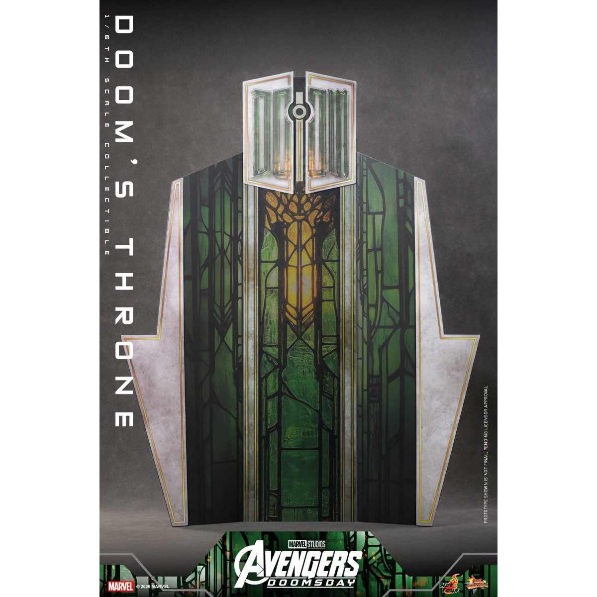 Hot Toys - Il trono di " Doom" MMS, in scala 1/6 - Avengers: Doomsday