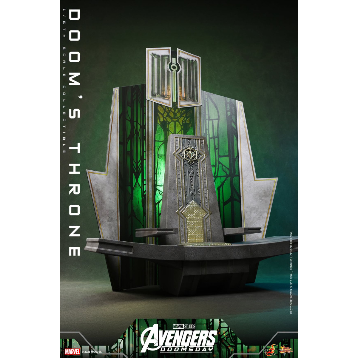 Hot Toys - Il trono di " Doom" MMS, in scala 1/6 - Avengers: Doomsday